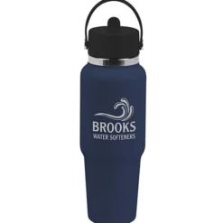 Hydro Flask Wide Mouth Travel Bottle with Flex Straw Cap - 32 oz - Laser Engraved