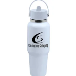 Hydro Flask Wide Mouth Travel Bottle with Flex Straw Cap - 32 oz - 24 hr