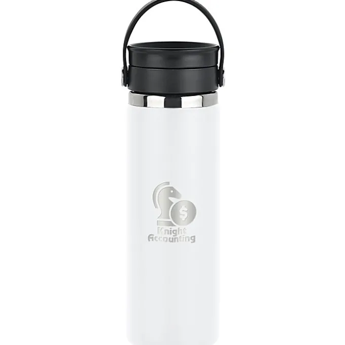 Hydro Flask Wide Mouth with Flex Sip Lid - 20 oz - Laser Engraved