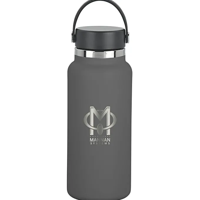 Hydro Flask Wide Mouth with Flex Cap - 32 oz. - Laser Engraved