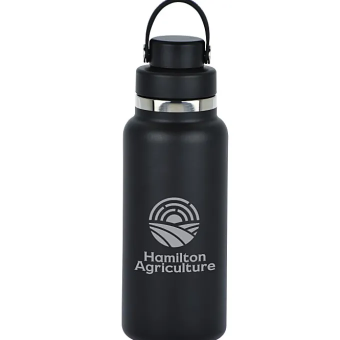 Hydro Flask Wide Mouth with Flex Chug Cap - 32 oz. - Laser Engraved