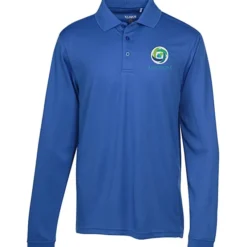 Ice Performance Pique Long Sleeve Polo - Men's - Embroidered