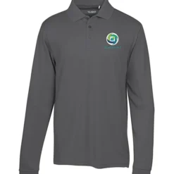 Ice Performance Pique Long Sleeve Polo - Men's - Embroidered