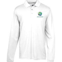 Ice Performance Pique Long Sleeve Polo - Men's - Embroidered