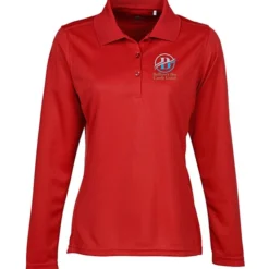 Ice Performance Pique Long Sleeve Polo - Ladies' - Full Color