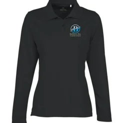 Ice Performance Pique Long Sleeve Polo - Ladies' - Full Color