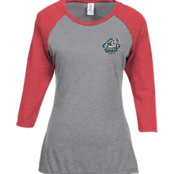 Ideal 3/4 Sleeve Raglan T-Shirt - Ladies' - Embroidered