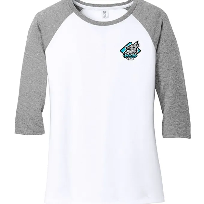 Ideal 3/4 Sleeve Raglan T-Shirt - Ladies' - Embroidered