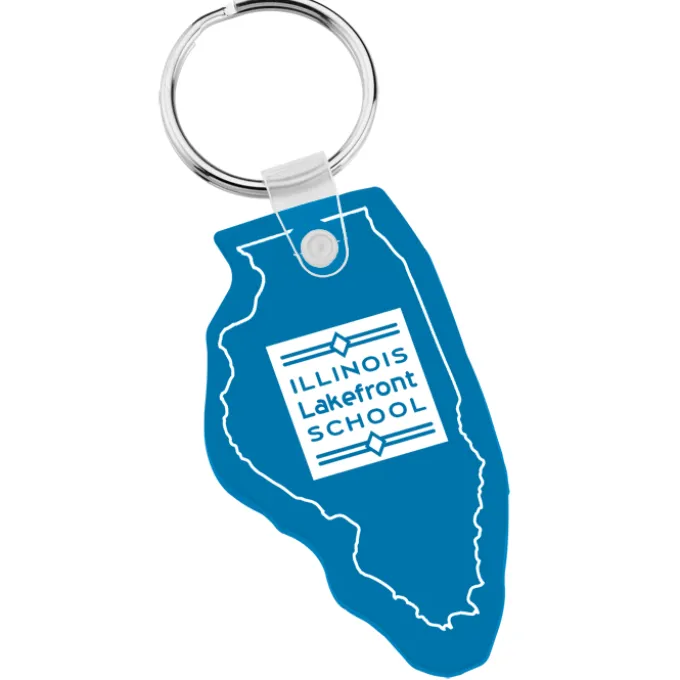 Illinois Soft Keychain - Translucent