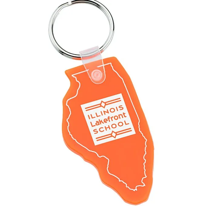 Illinois Soft Keychain - Translucent