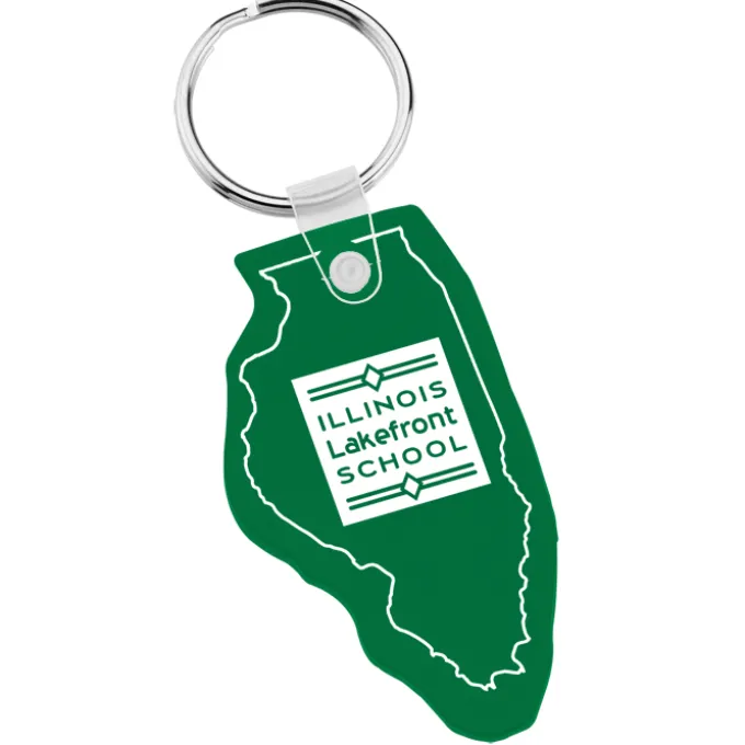 Illinois Soft Keychain - Translucent
