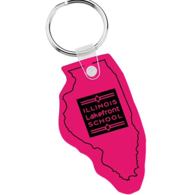 Illinois Soft Keychain - Translucent