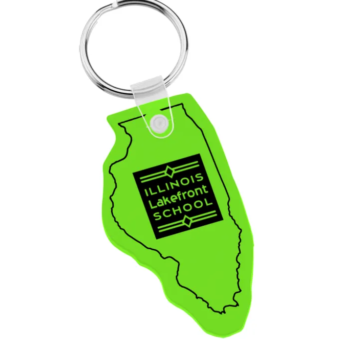 Illinois Soft Keychain - Translucent