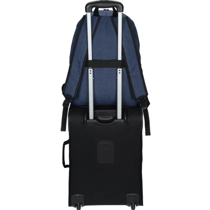 4imprint Heathered 15-inch Laptop Backpack - Embroidered