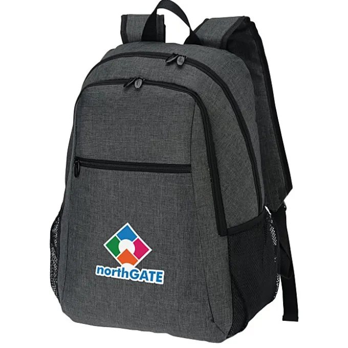 4imprint Heathered 15-inch Laptop Backpack - Full Color