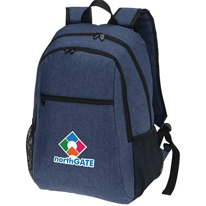 4imprint Heathered 15-inch Laptop Backpack - Full Color