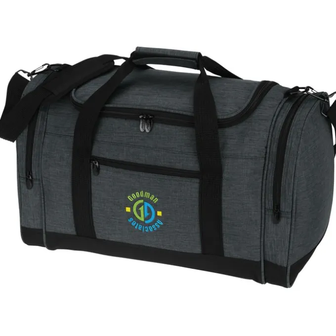 4imprint Heathered Leisure Duffel - Embroidered