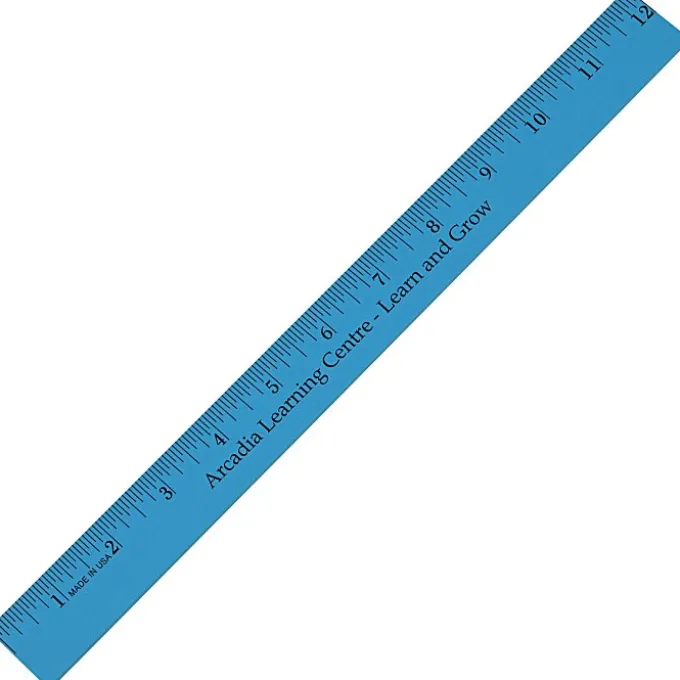 12-inch Enamel Wood Ruler - 24 hr
