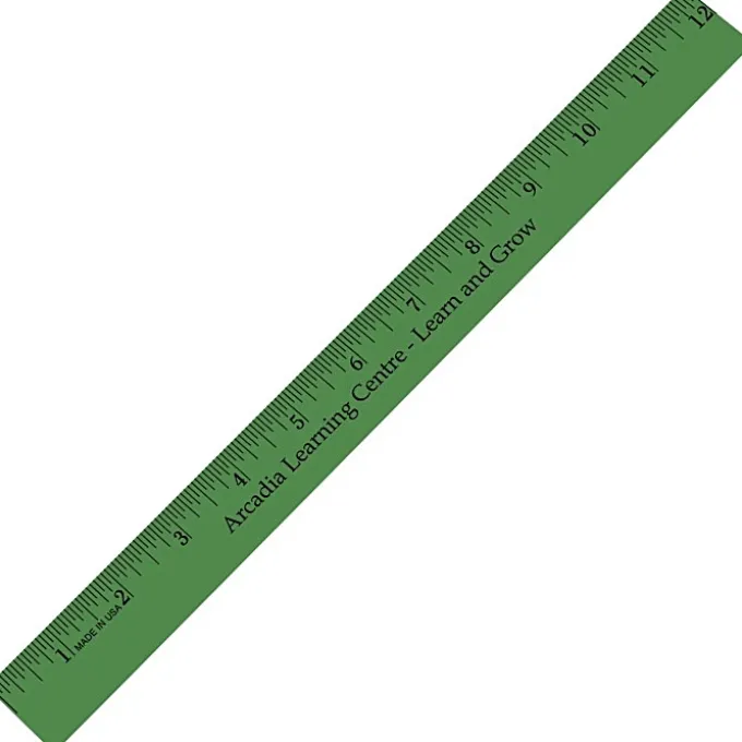 12-inch Enamel Wood Ruler - 24 hr