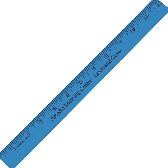 12-inch Enamel Wood Ruler - 24 hr