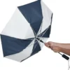 42-inch Folding Umbrella with Auto Open - Alternating - 42-inch Arc