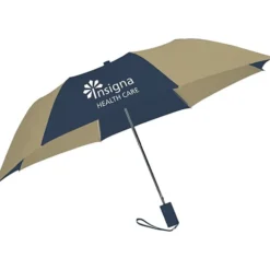 42-inch Folding Umbrella with Auto Open - Alternating - 42-inch Arc