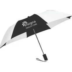 42-inch Folding Umbrella with Auto Open - Alternating - 42-inch Arc