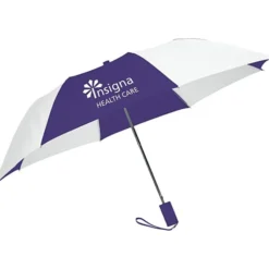 42-inch Folding Umbrella with Auto Open - Alternating - 42-inch Arc