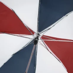 42-inch Folding Umbrella with Auto Open - Red / White / Blue - 42-inch Arc - 24 hr