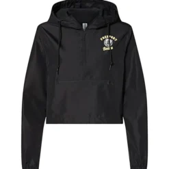 Independent Trading Co. Lightweight 1/4-Zip Crop Jacket - Ladies'