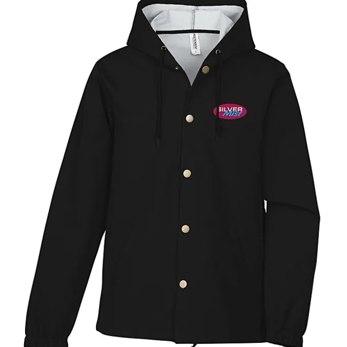 Independent Trading Co. Water Resistant Hooded Windbreaker