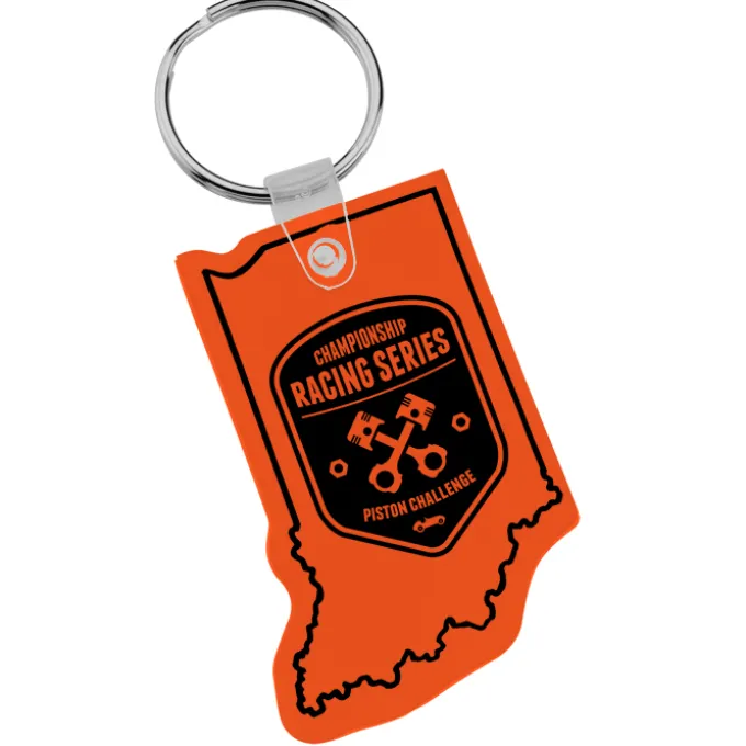 Indiana Soft Keychain - Translucent