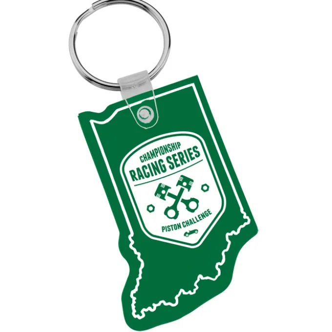 Indiana Soft Keychain - Translucent