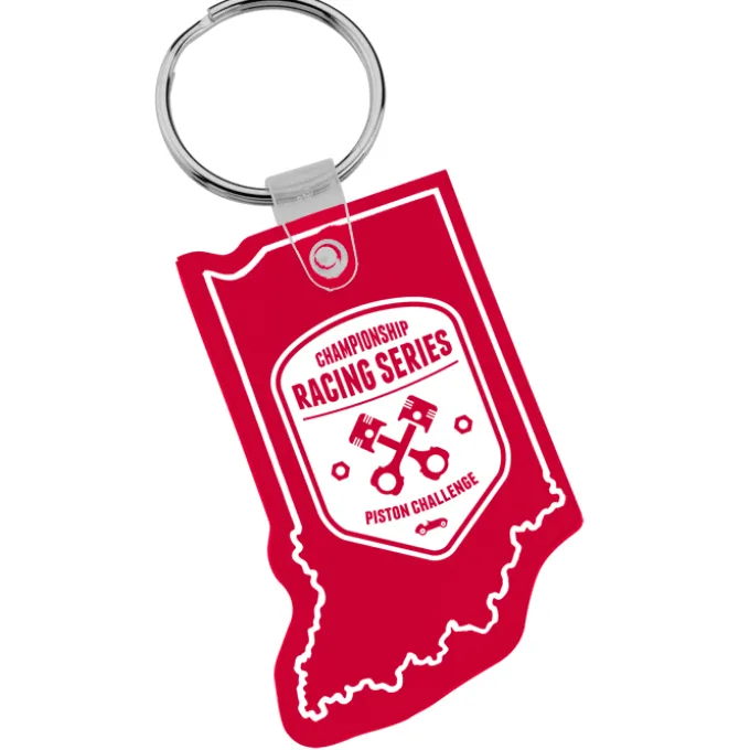Indiana Soft Keychain - Translucent