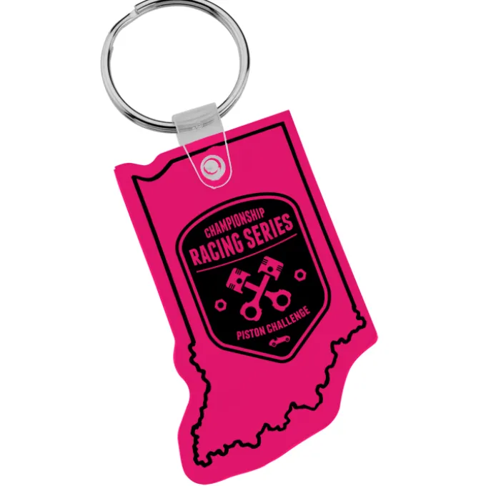 Indiana Soft Keychain - Translucent