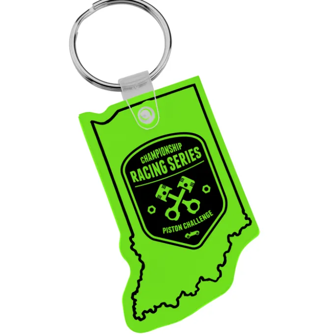 Indiana Soft Keychain - Translucent