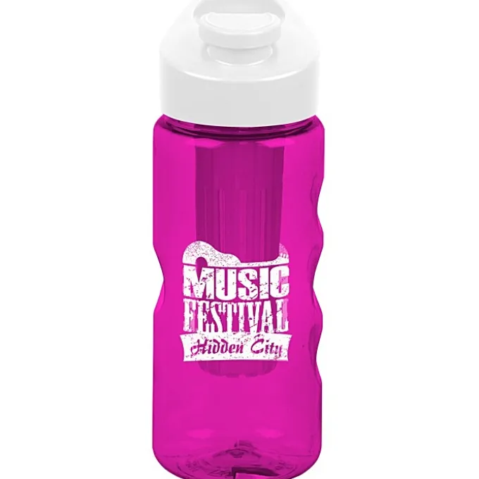 Infuser Mini Mountain Bottle with Flip Carry Lid - 22 oz