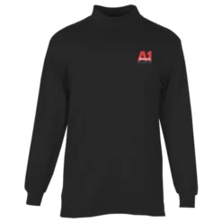 Interlock Knit Mock Turtleneck