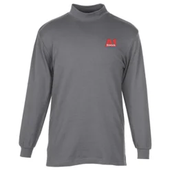 Interlock Knit Mock Turtleneck