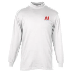 Interlock Knit Mock Turtleneck