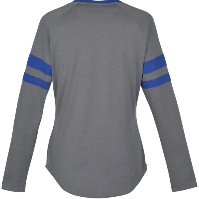Intermission Stripe Long Sleeve V-Neck T-Shirt - Ladies'