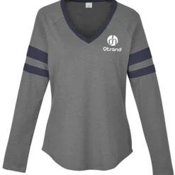 Intermission Stripe Long Sleeve V-Neck T-Shirt - Ladies'