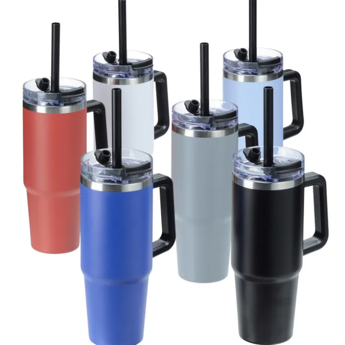 Intrepid Vacuum Mug with Straw - 30 oz