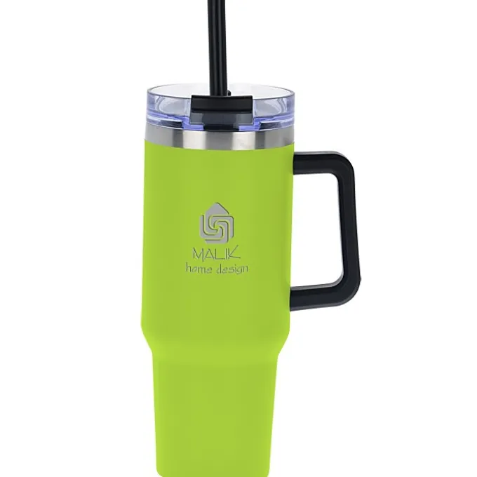 Intrepid Vacuum Mug with Straw - 40 oz - Laser Engraved