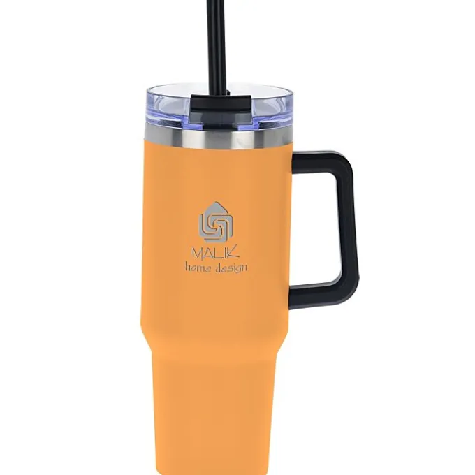 Intrepid Vacuum Mug with Straw - 40 oz - Laser Engraved