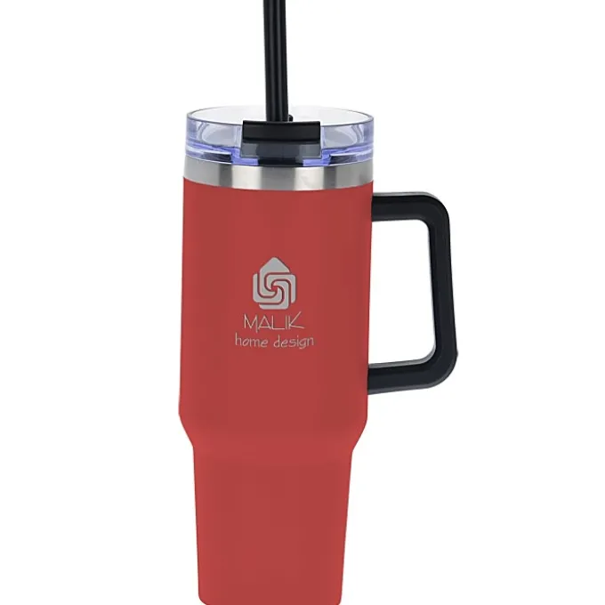 Intrepid Vacuum Mug with Straw - 40 oz - Laser Engraved