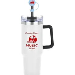 Intrepid Vacuum Mug with Straw & Topper - 40 oz