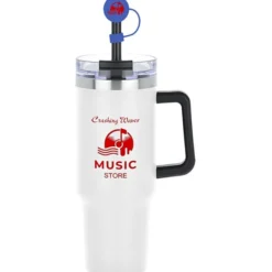 Intrepid Vacuum Mug with Straw & Topper - 40 oz