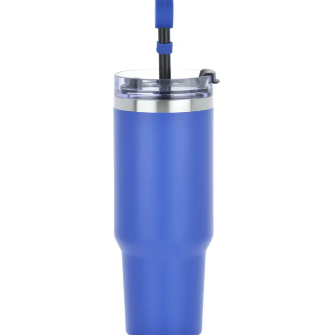 Intrepid Vacuum Mug with Straw & Topper - 40 oz