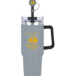 Intrepid Vacuum Mug with Straw & Topper - 40 oz